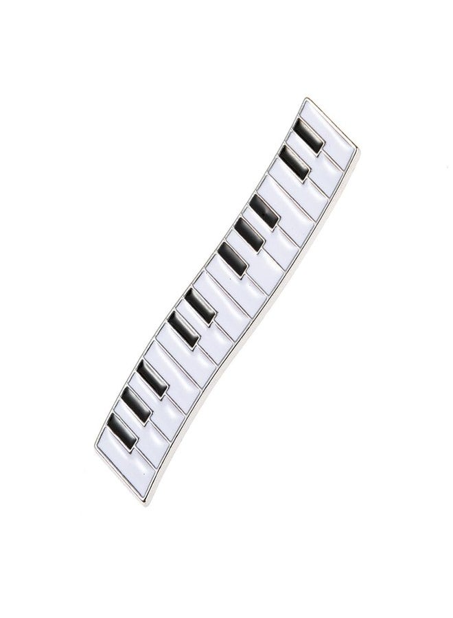 Ynxee 2 Pairs Piano Shaped Metal Hair Clips Alligator Barrettes Headwear Women Girls Hair Accessories, 1 pair large & 1 pair small, Silver - Image 3